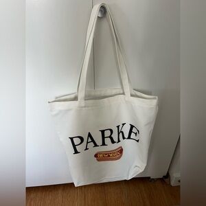 Parke New York City pop up tote bag